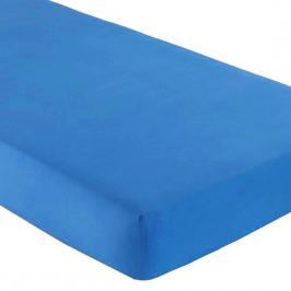 Gipetex Natural Dream Italské prostěradlo s gumičkou 100% bavlna středně modrá v.25cm - 140x200 cm