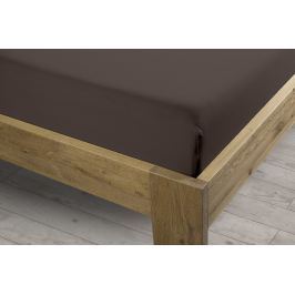 Sintex Prostěradlo Sintex LUX s Lycrou tm.hnědé v.30cm - 90x200 cm