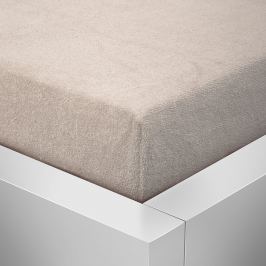 Homeville Homeville froté prostěradlo latté - 90x200 cm