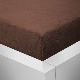 Homeville Homeville froté prostěradlo čokoláda - 90x200 cm