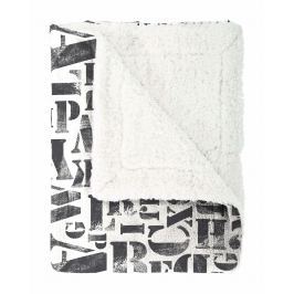 Mistral home Pléd Mistral Home beránek Alphabet černobílá 130x170 cm