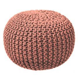 TODAY HIPPIE CHIC pletený puf 45x30 cm Papaye