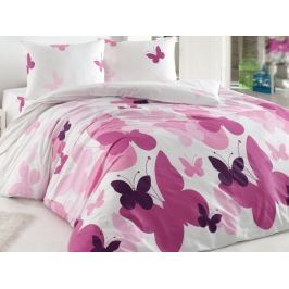 Homeville Povlečení 100% bavlna Butterfly se dvěma povlaky na polštář - 140x200 / 50x70+70x90