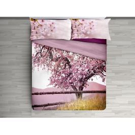 Gipetex Natural Dream 3D italské povlečení 100% bavlna Třešňový strom - 140x200cm / 70x90cm
