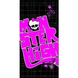 CTI Osuška Monster High Black Velvet 75x150 cm