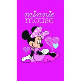 CTI Osuška myška Minnie srdíčka 70x120 cm
