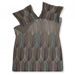 Vandyck Luxusní saténové povlečení VANDYCK Chestnut Taupe - tm. hnědá - 140x200-220 / 60x70 cm