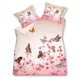 Vandyck Luxusní saténové povlečení VANDYCK Butterfly garden - 200x200-220 / 60x70 cm