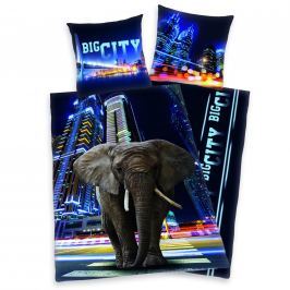Herding Herding povlečení Big City Elephant 140x200, 70x90