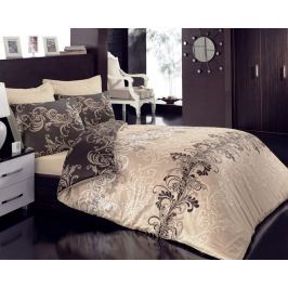 Cottonbox Cottonbox povlečení bavlněný satén Karima Beige - 140x200 / 70x90 cm