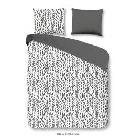 Good Morning 3D povlečení Good Morning 100% bavlna Curls White - 140x200-220 / 60x70 cm