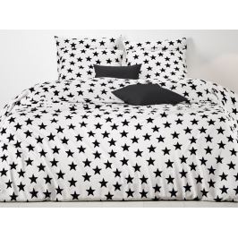 Mistral home Mistral Home povlečení 100% bavlna Portland stars Black positive 140x200/70x90cm