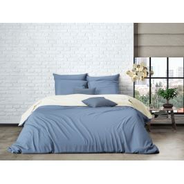 Mistral home Mistral Home povlečení bavlněný perkál Doubleface sv. modrá/bílá 140x200/70x90cm
