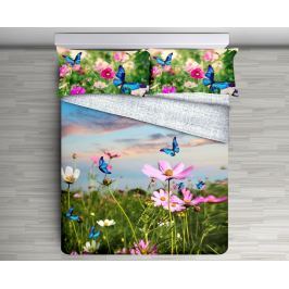 Gipetex Natural Dream 3D italské povlečení 100% bavlna Garden - 140x200 / 70x90 cm