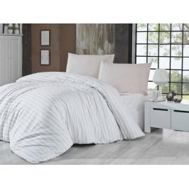 Homeville Mix&Match povlečení na přikrývku Stripe béžová - 140x200 cm