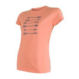 Dámské funkční triko Sensor Coolmax Fresh Šípy kr.r. Velikost: M / Barva: oranžová