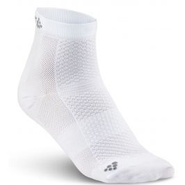 Ponožky Craft Cool Mid 2-pack Velikost ponožek: 34-36 / Barva: bílá