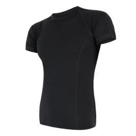 Pánské funkční triko Sensor Merino Air kr.rukáv Velikost: M / Barva: černá
