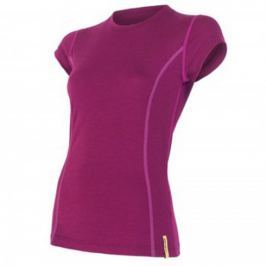 Dámské triko Sensor Merino Wool Active kr.r. Velikost: S / Barva: lila