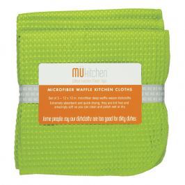 MÜkitchen Kuchyňský hadřík vafle trávově zelený MÜmicro® 3 ks