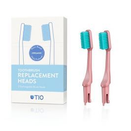 Tio Náhradní hlavice k zubnímu kartáčku (ultra soft) 2 ks - korálově růžová